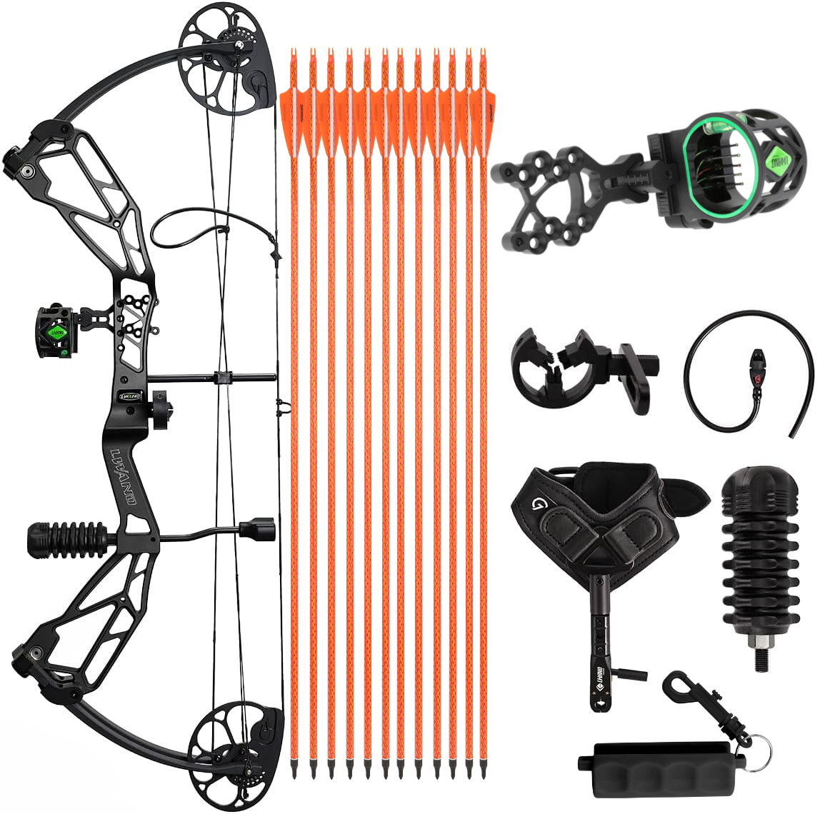 LWANO Compound Bow for Adults and Teens Hunting Bow 30-70 Lbs 21"-30"