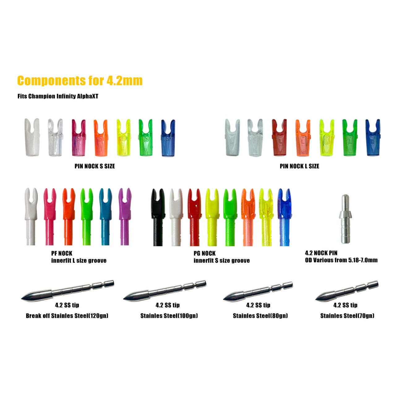 PANDARUS INFINITY Target Arrows.003" ID4.2mm Competition