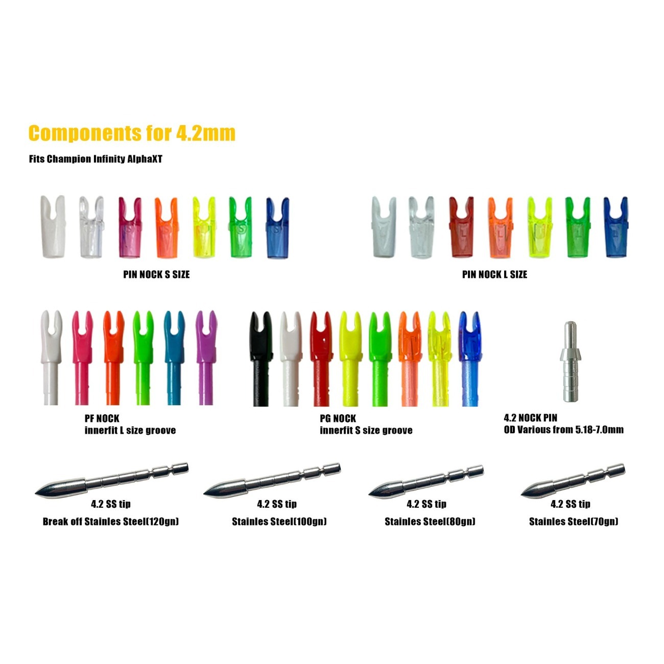 PANDARUS INFINITY Target Arrows.003" ID4.2mm Competition