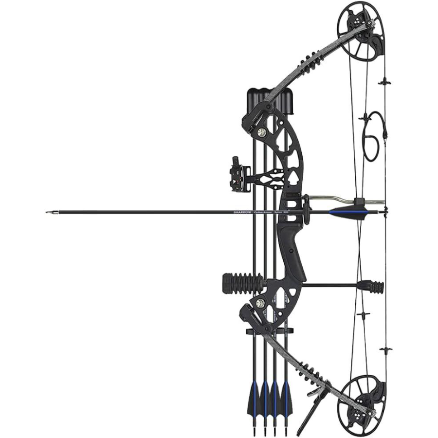 Junxing M125 Compound Bow Set 30-70lbs RH/LH 320FPS Hunting