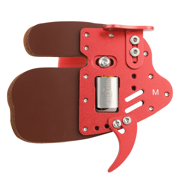 Finger Tab Archery Guard Cow Leather Bowstring Protector Gear LH RH