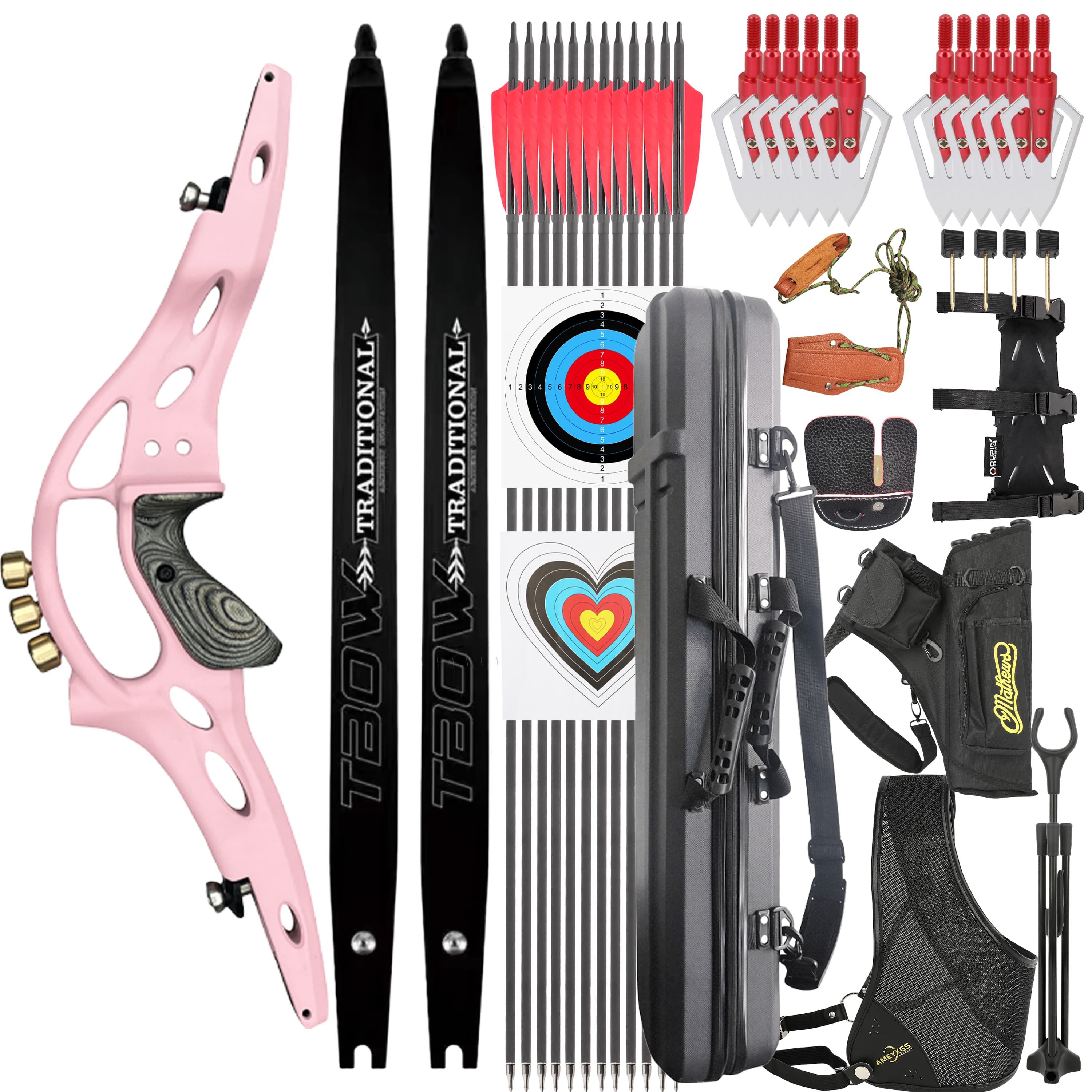 TBOW ILF Recurve Bow 62" 30-60lbs for American Hunting