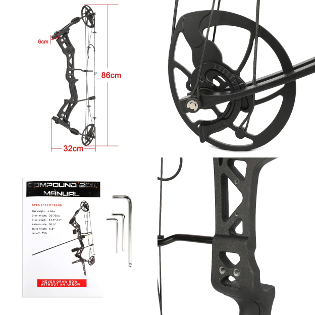 Hunting Compound Bow 30-70 lbs Adjustable Fishing