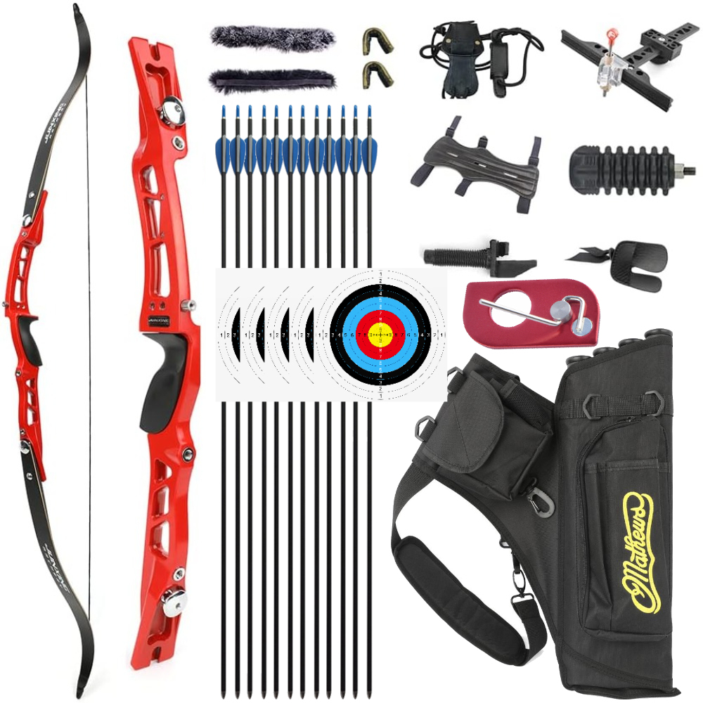 Archer Shooting with JUNXING ARCHERY F167 Recurve Bow