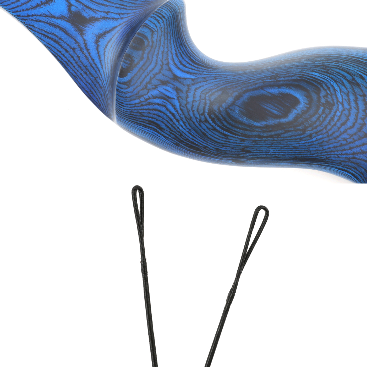 Black Hunter Takedown Recurve Bow Set Hunting 60" 20-60lbs LH RH