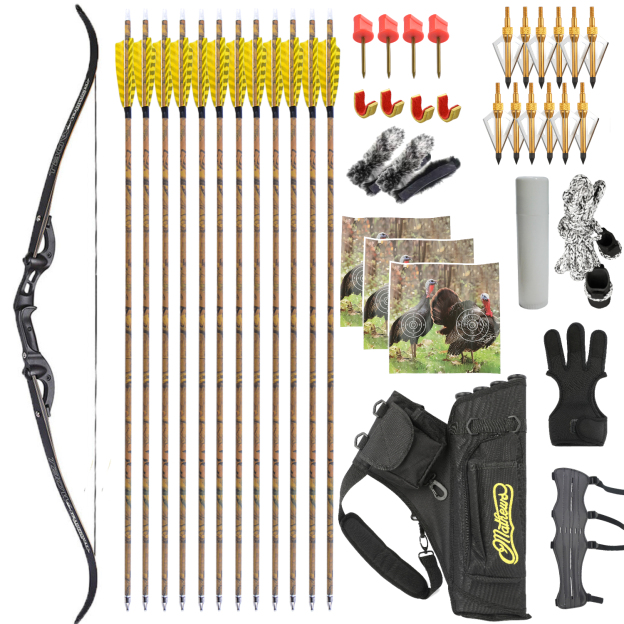 TBOW H3 Hunting Takedown Recurve Bow Set Formula 25-60Ibs 62"