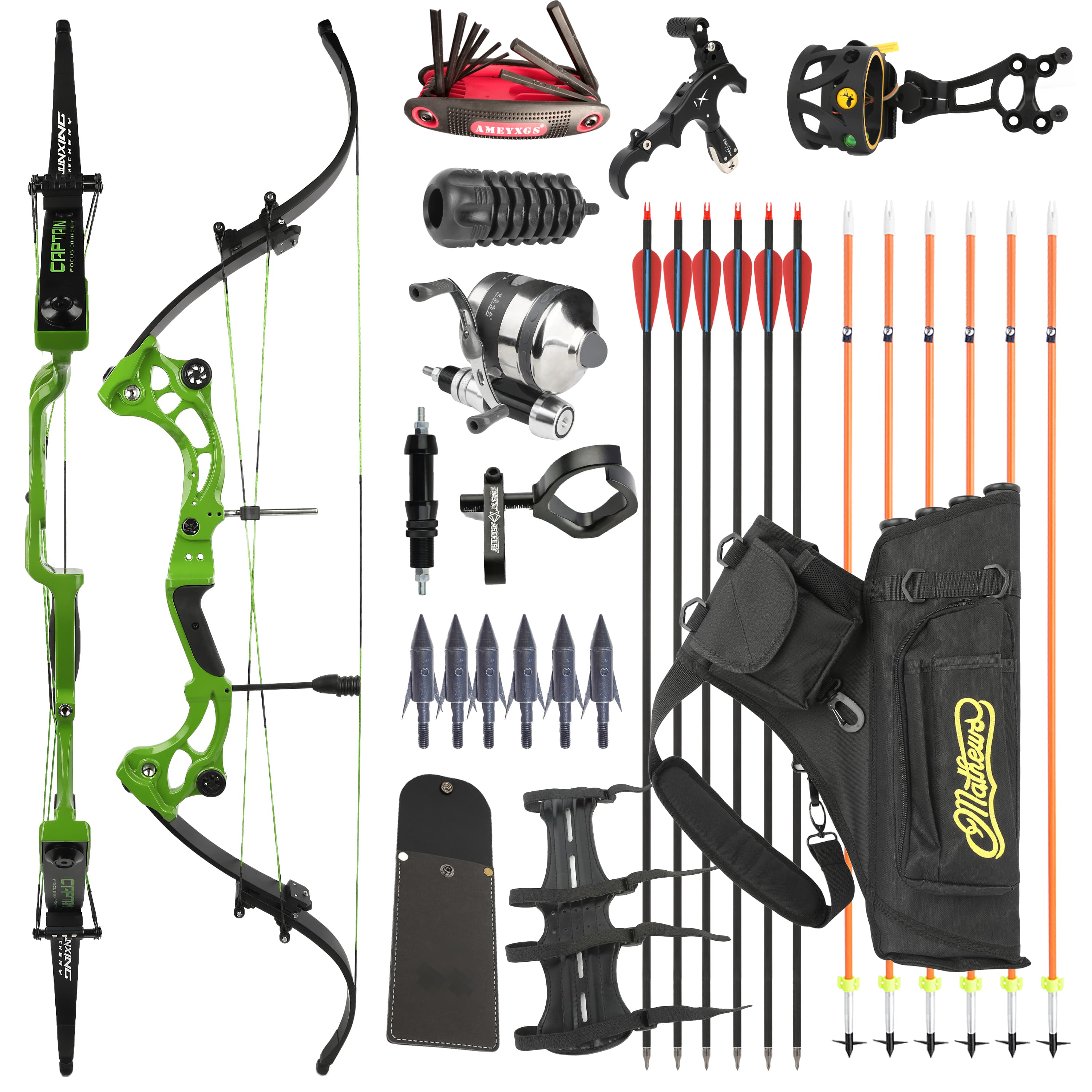 Junxing F164 Lever Bow Recurve Compound Archery Fishing Hunting