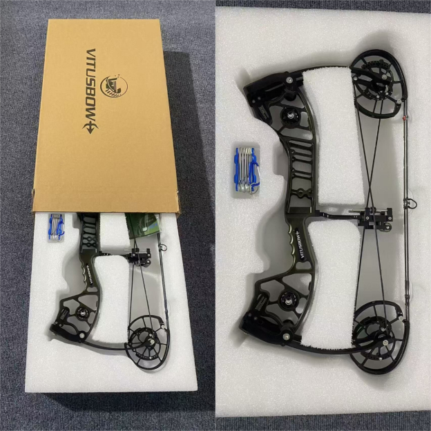 VITUS Dual Compound Bow Shoots Arrows/Steel Balls 340FPS 30-80lbs