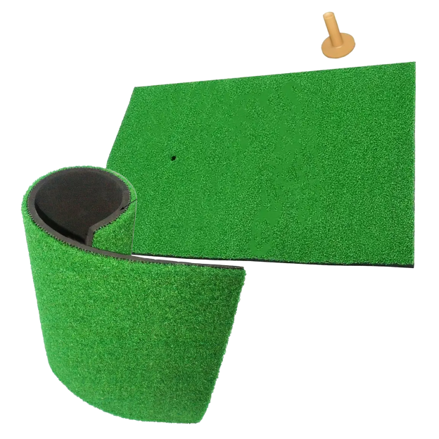 Indoor Golf Practice Mat Portable Turf Training Pad Tee Home Use