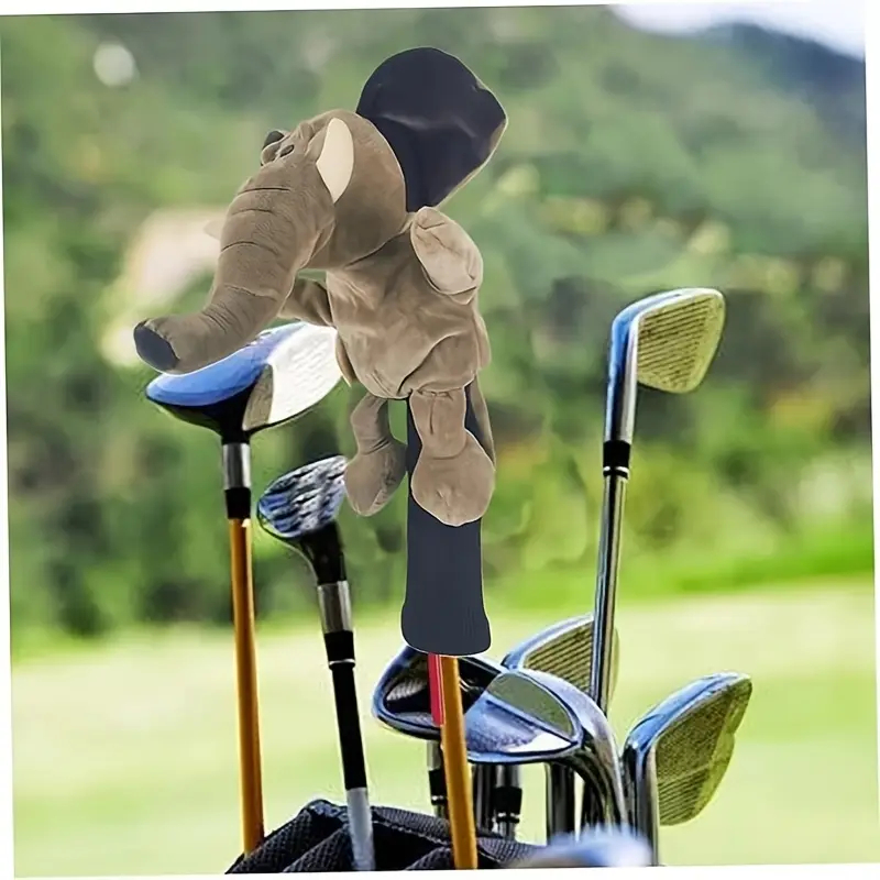 Plush Animal Golf Club Head Covers, Rhino/Koala/Lion Designs