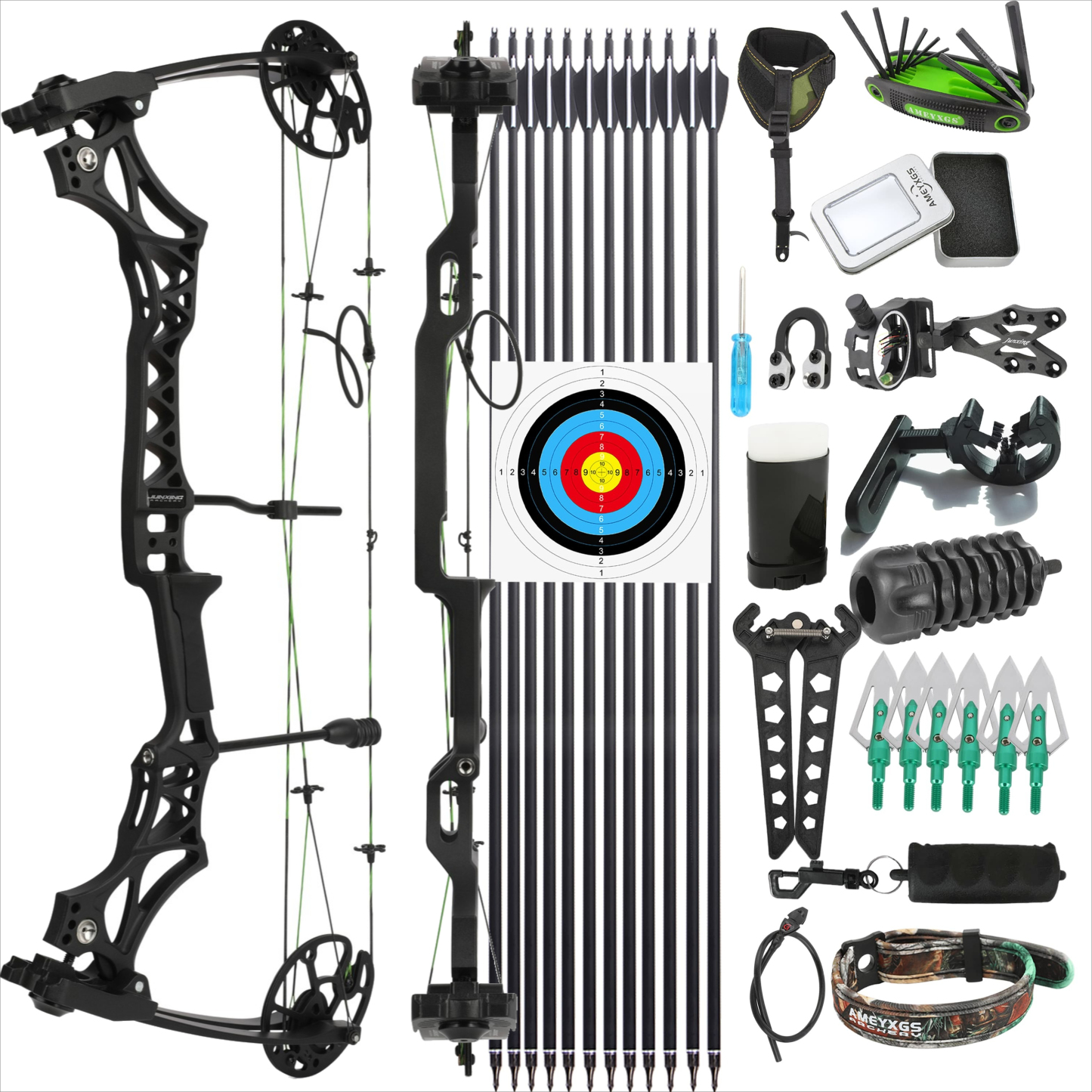 Junxing M129 Compound Bow Set Hunting Target MAX 7