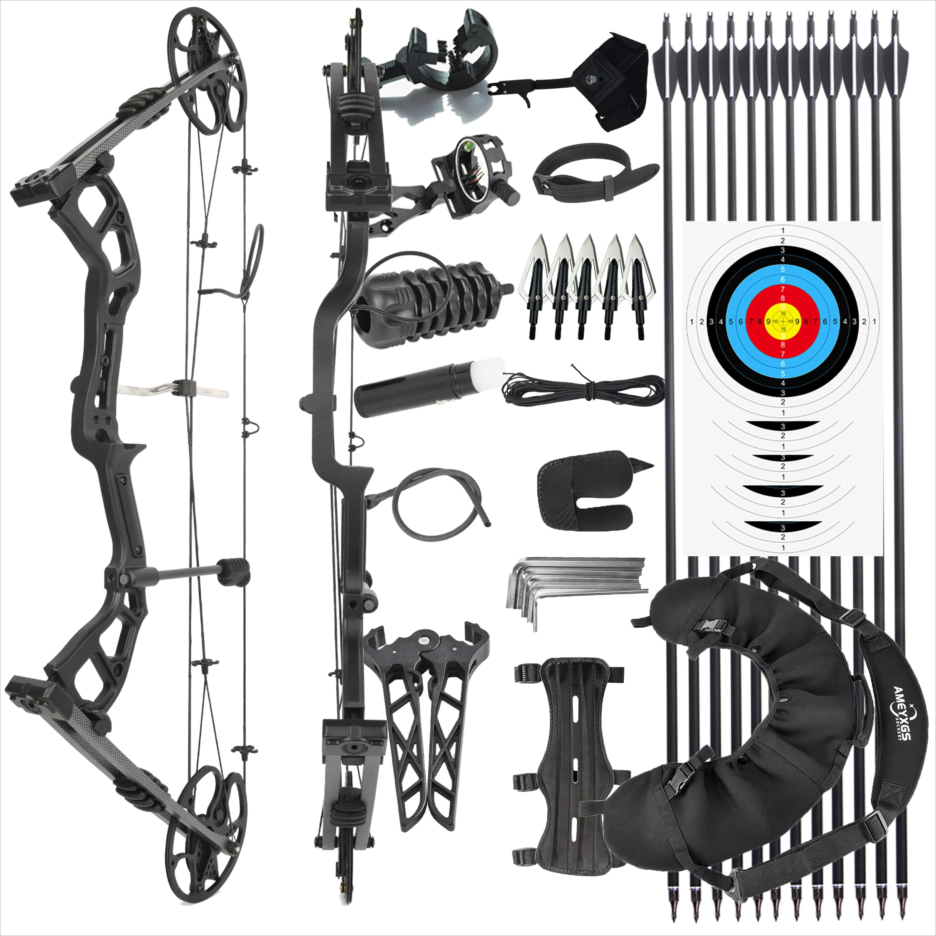 Junxing X8 Compound Bow Set Hunting ARchery 20-70lb LH RH