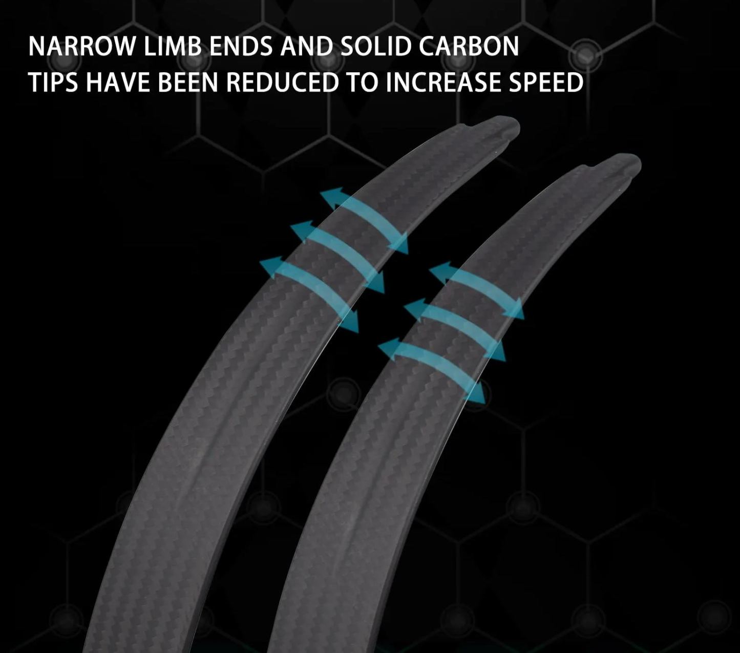 NIKA N3 PRO Limbs ILF Recurve Bow 68" @25H 100% Carbon Fiber 16-50lbs