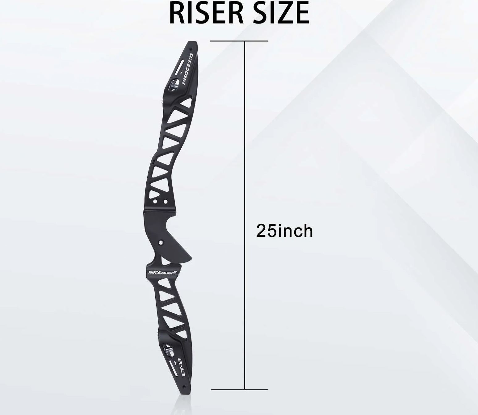 NIKA ET-12 CNC 25 inch ILF Recurve Bow Riser RH/LH