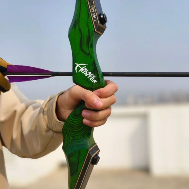 Black Hunter Longbow for Adult 60 inch 20-60lbs RH LH Target American Hunting 
