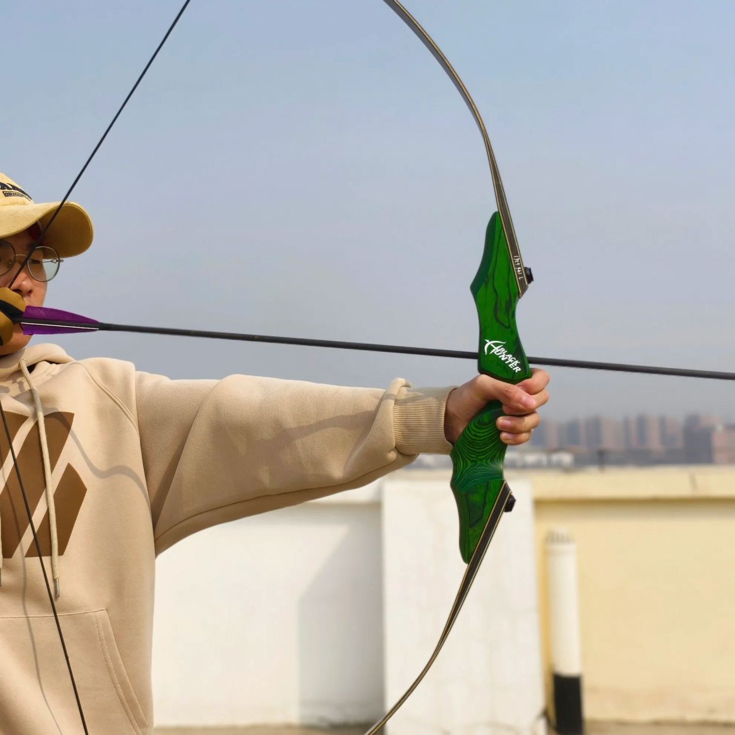 Black Hunter Longbow for Adult 60 inch 20-60lbs RH LH Target American Hunting 