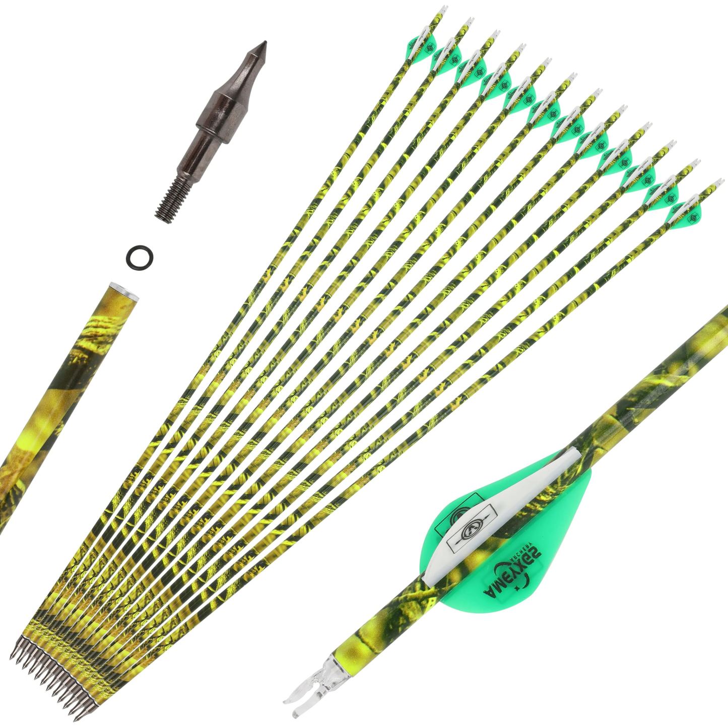 30" 600 Spine Carbon Arrows for Target & Practice