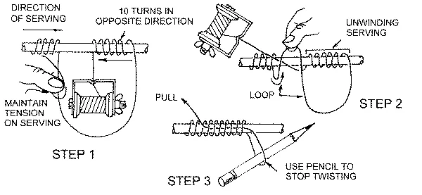 Bow String Serving Thread 130 yard Nylon Nock Point Peep Tying Thread