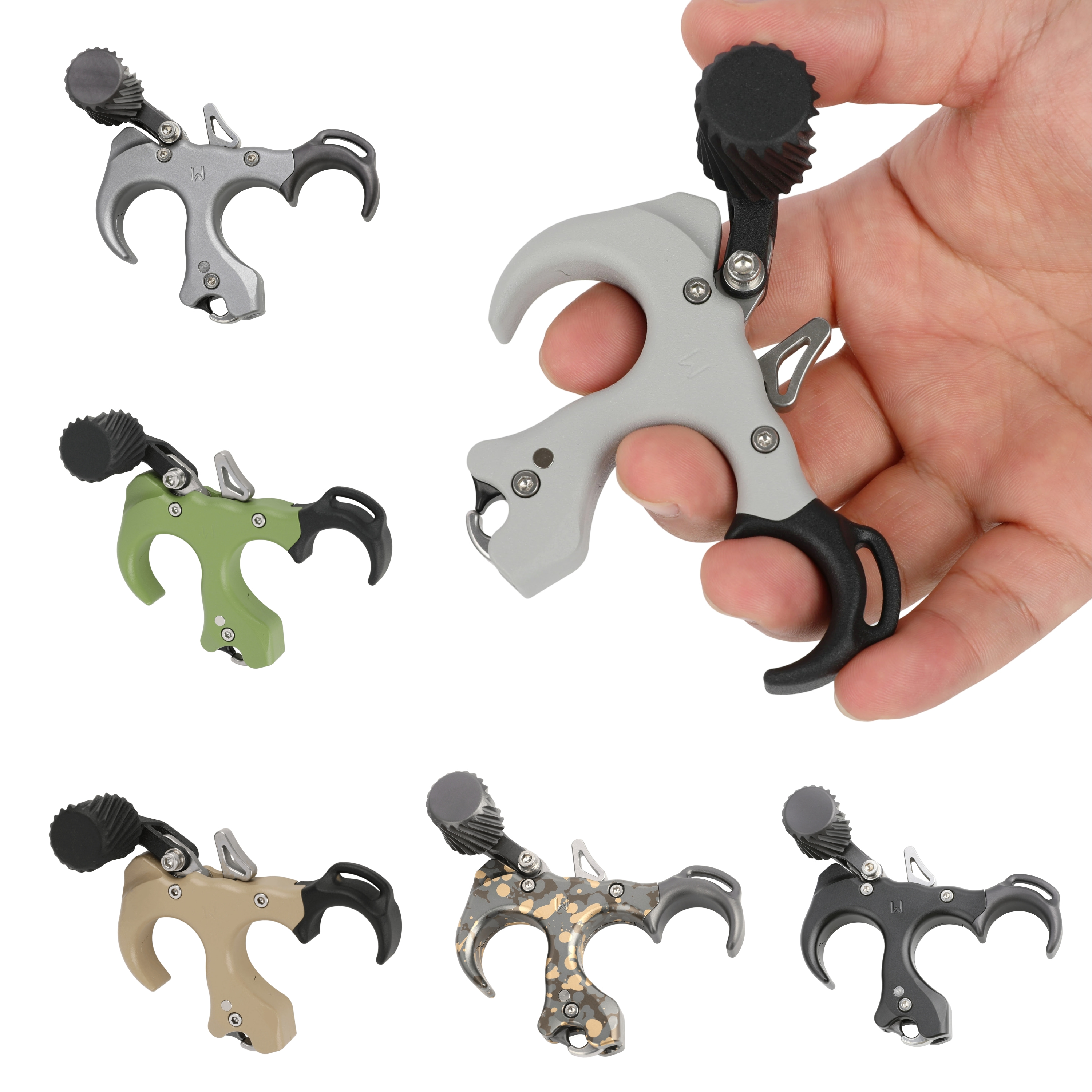 UV Button Compound Bow Release Aid 3 4 Finger Shooting