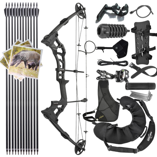 Junxing M121A Compound Bow 70lb Hunting Package