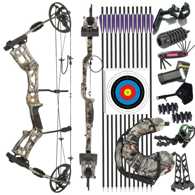 Hunting Compound Bow 30-70 lbs Adjustable Fishing Adult