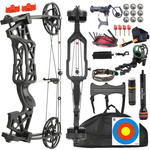Compound Bow Dual-use Steel Ball Arrows Hunting Fishing RH LH