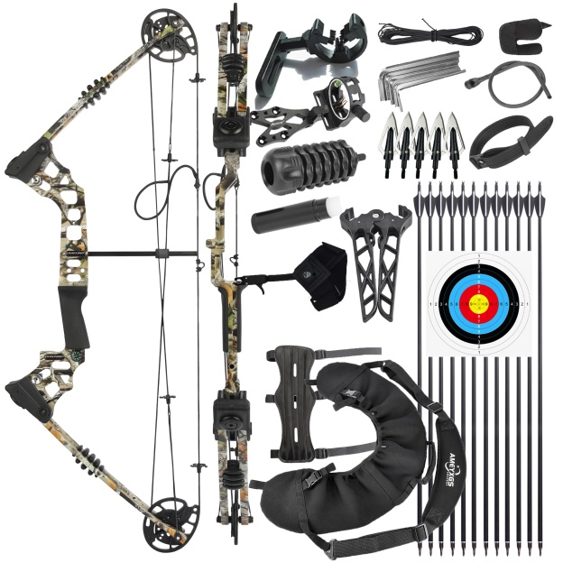 Junxing X8 Compound Bow Set Hunting ARchery 20-70lb LH RH