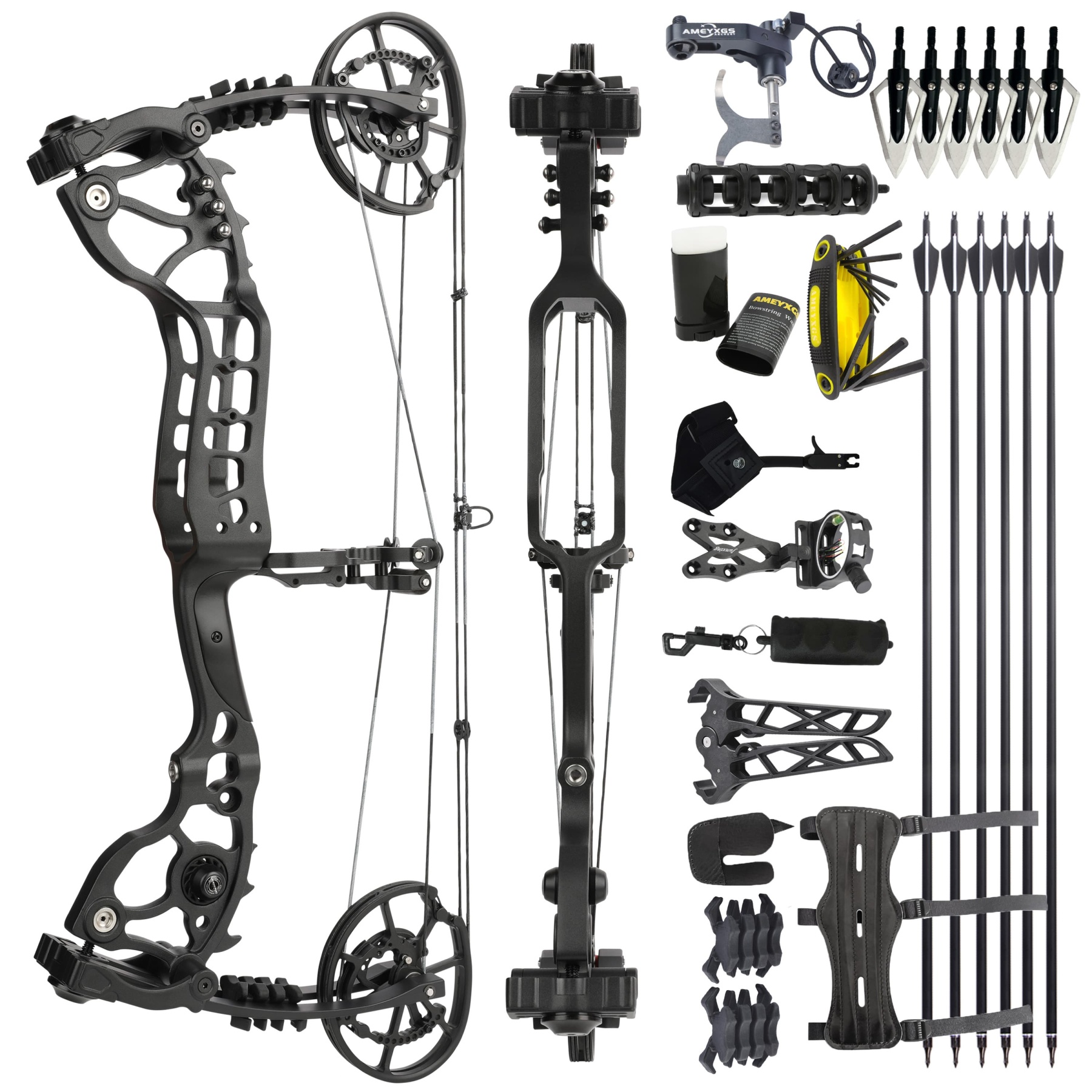 Junxing Dual-Use Compound Bow Hunting Steel Ball Arrow RH LH
