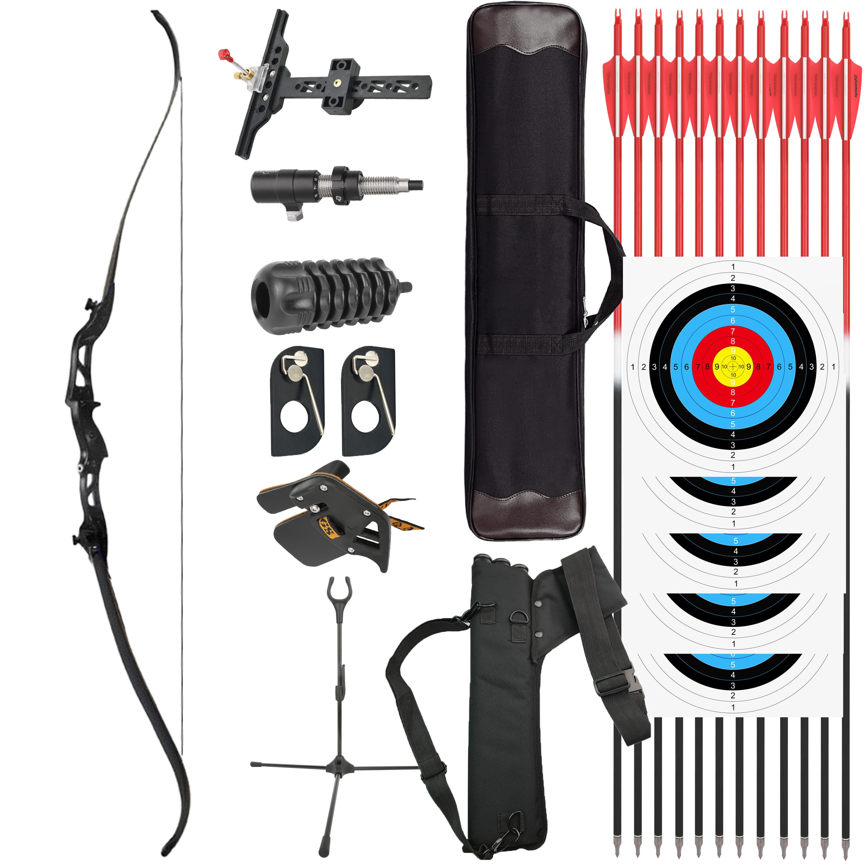 Junxing F155 Recurve Bow for Target Shooting 66 inch LH RH