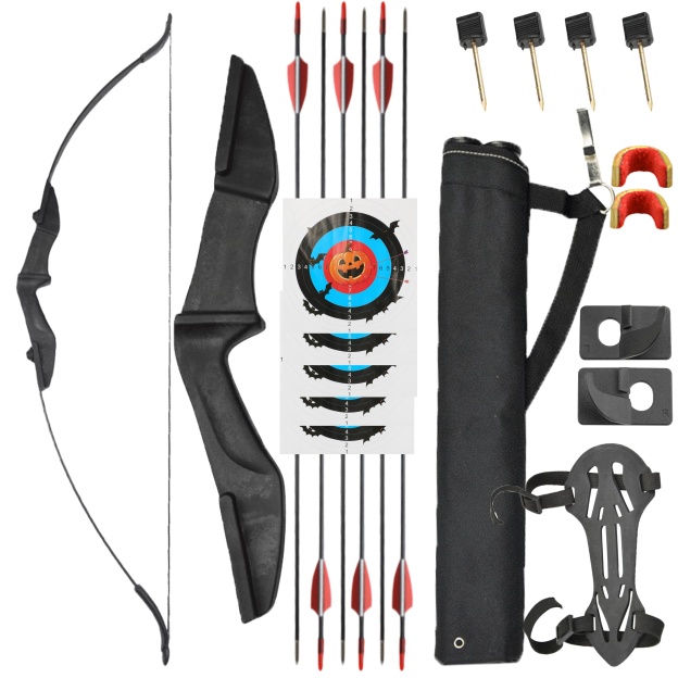 57" Takedown Recurve Bow Set for Beginners Youth Right Hand and Left Hand 