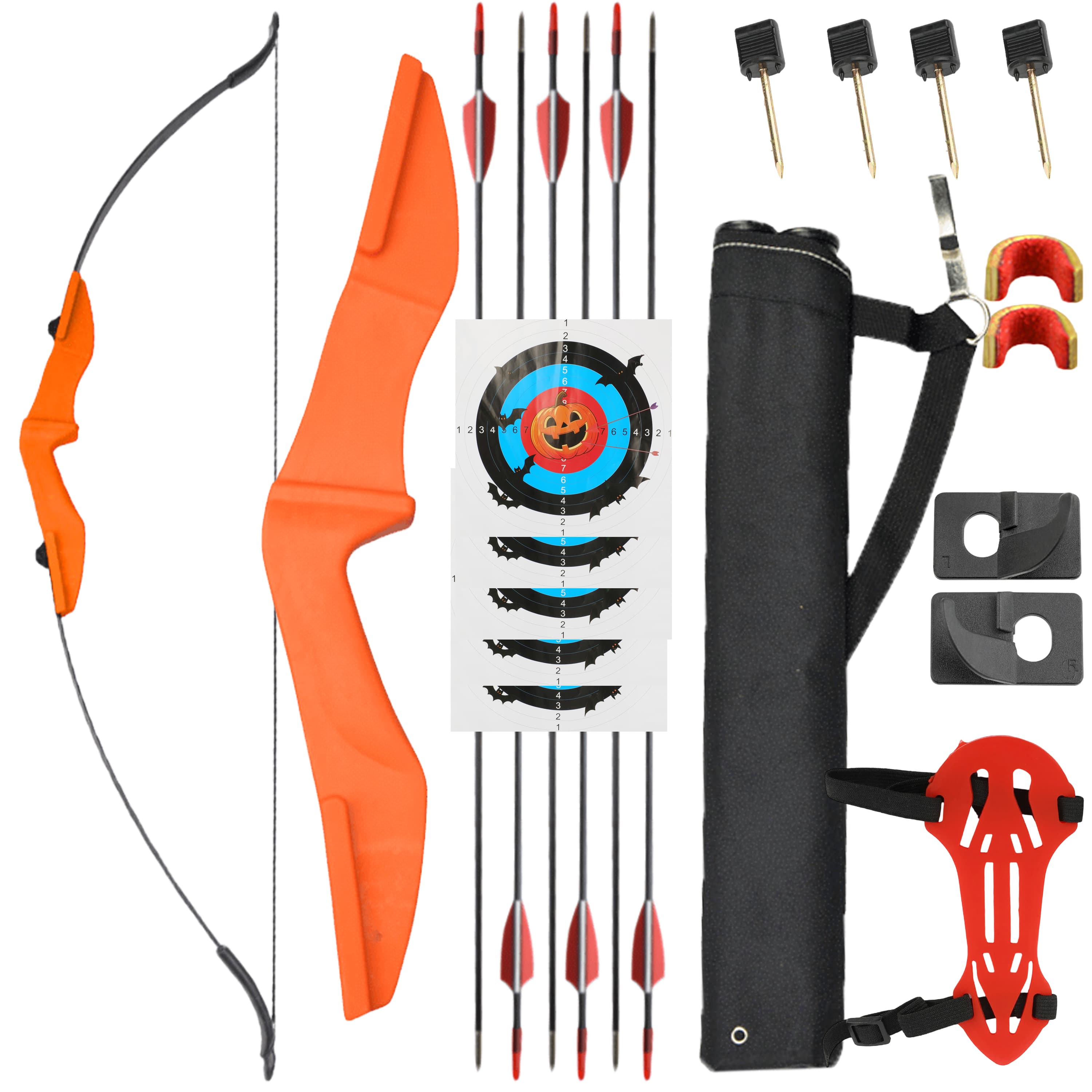 57" Takedown Recurve Bow Set for Beginners Youth Right Hand and Left Hand 