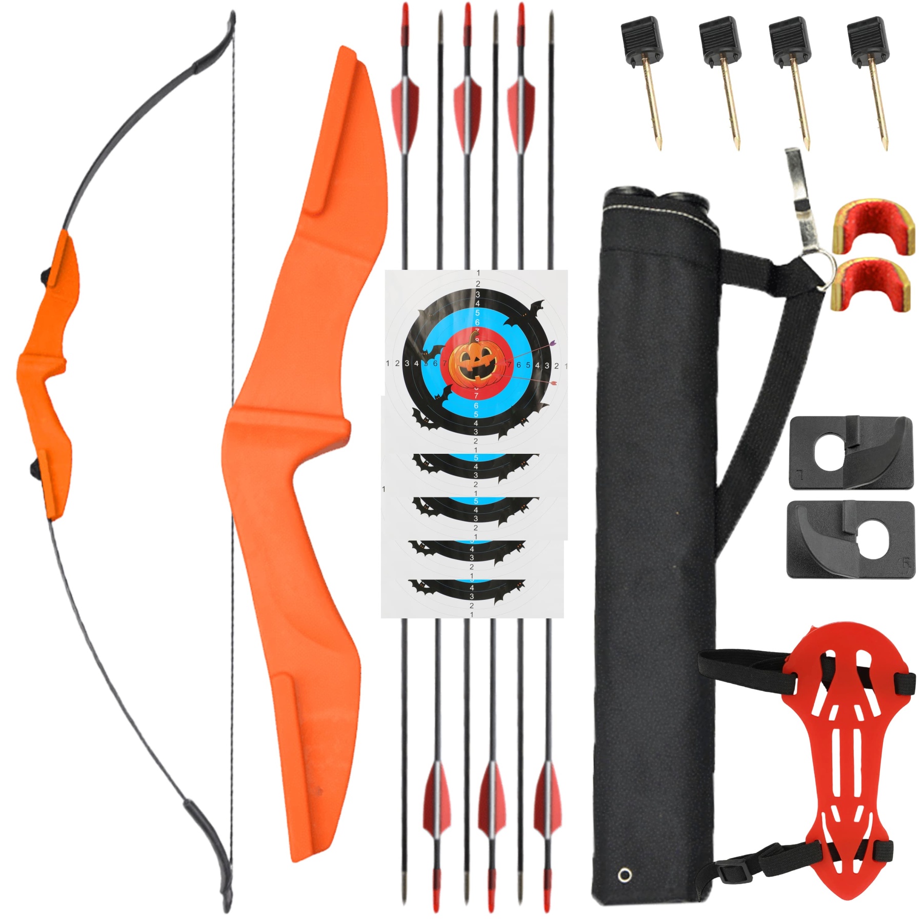 57" Takedown Recurve Bow Set for Beginners Youth Right Hand and Left Hand 