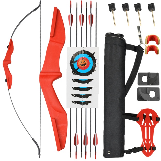 57" Takedown Recurve Bow Set for Beginners Youth Right Hand and Left Hand 