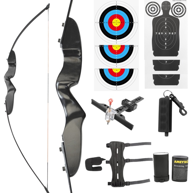 Archery Straight Bow Imported Beech Takedown Traditional Hunting