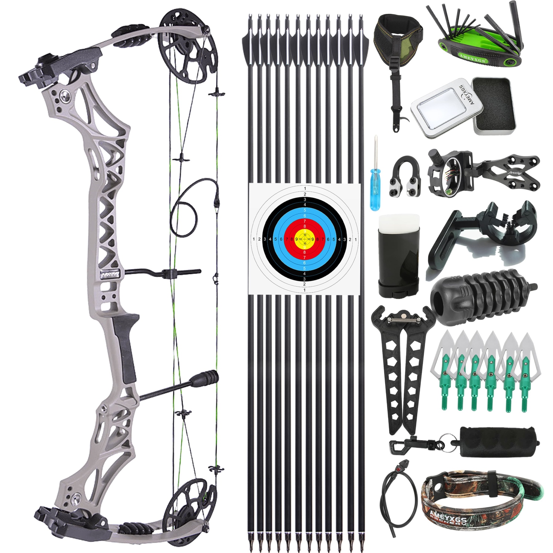 Junxing M129 Compound Bow Set Hunting Target MAX 7