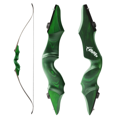 Black Hunter 60'' Archery Wooden Recurve Bow Kit 20-60lbs