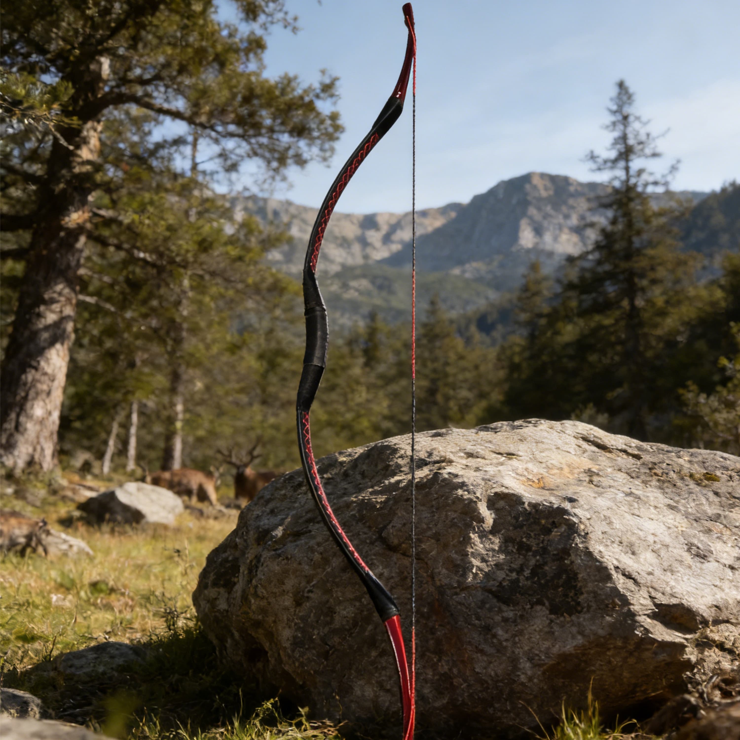 AME Traditional Recurve Bow Longbow Handmade Horse Bow 20-55lbs