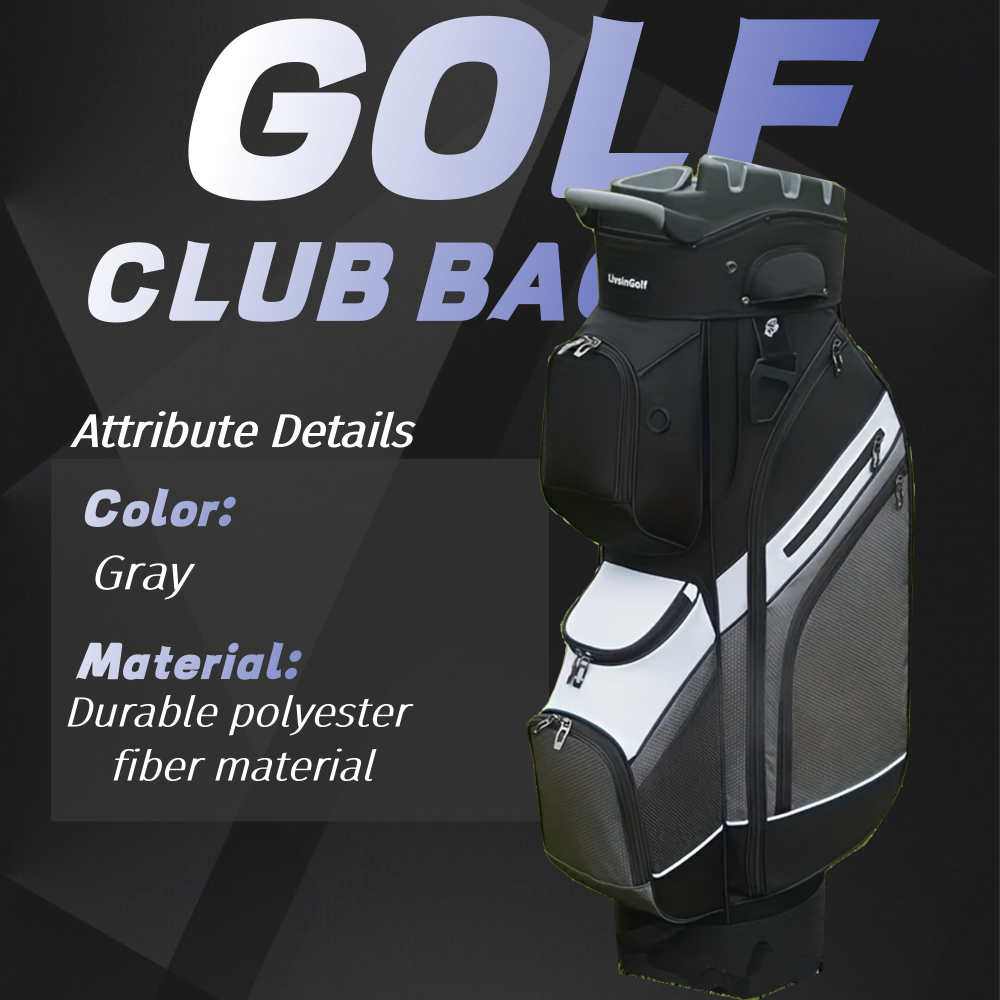 Golf Club Bag Course Use Case 14-Way Dividers 7 Pocket Polyester Golf 