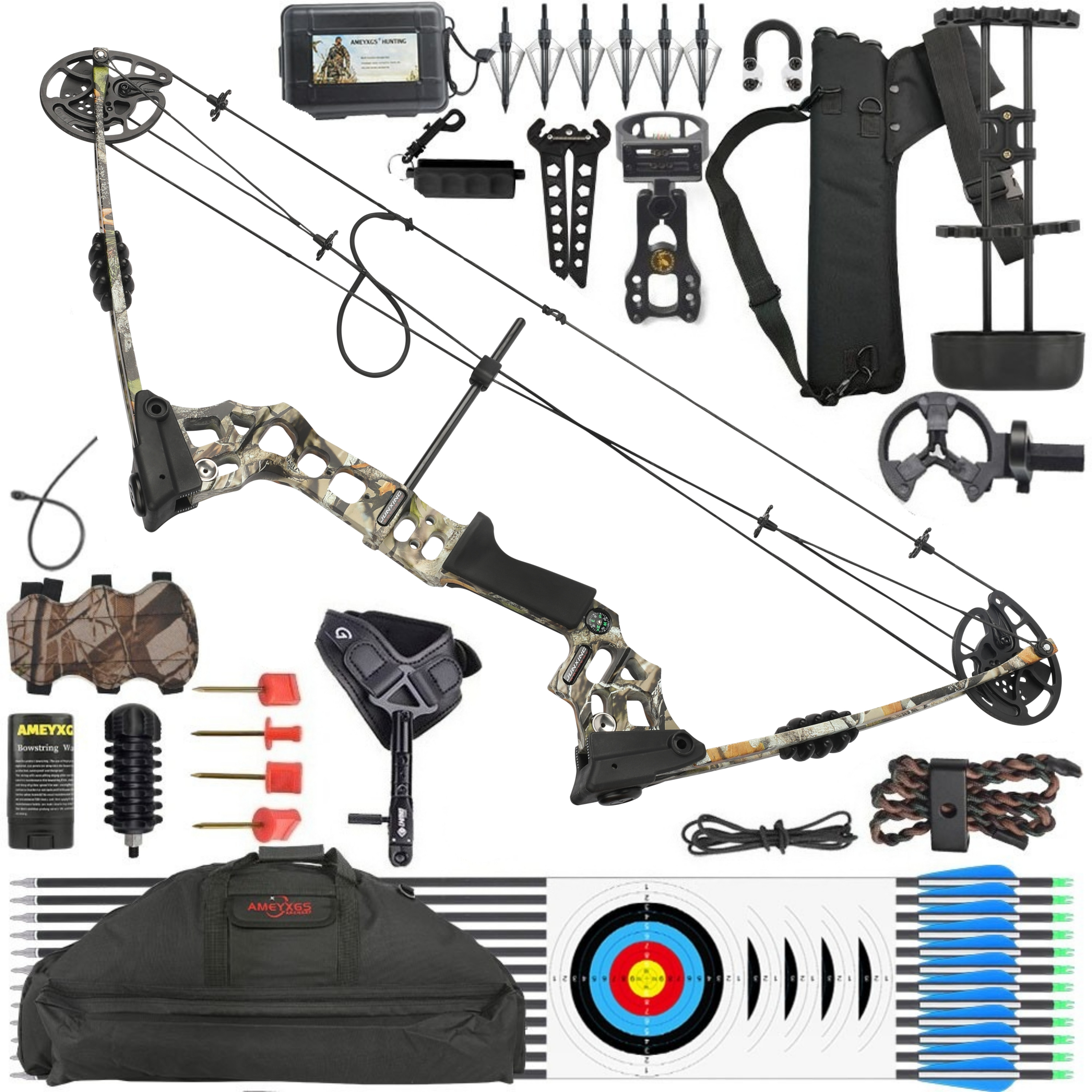 JUNXING ARCHERY Dragon X8 Compound Bow and Arrows Set