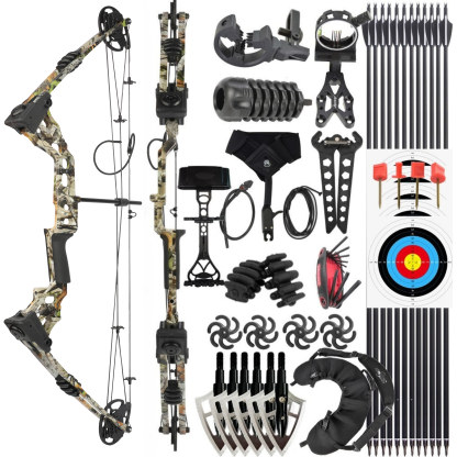 Junxing X8 Compound Bow Set - 20-70 lbs Adjustable