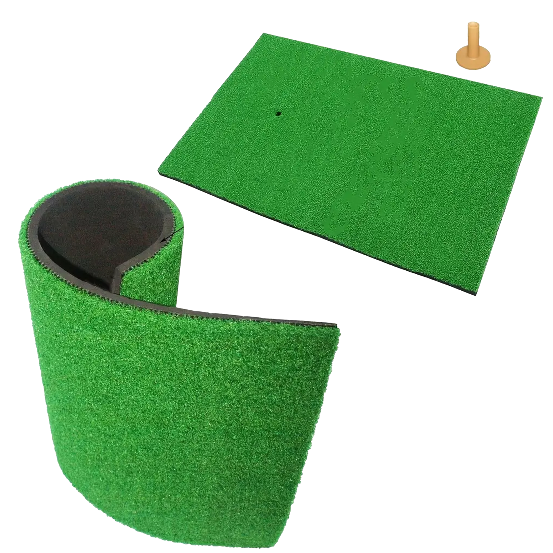 Mini Golf Practice Mat Portable Artificial Turf Training Pad Tee 