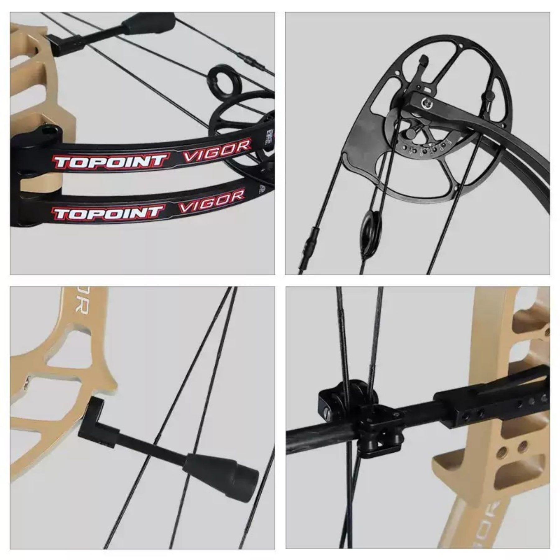 TOPOINT Archery Compound Bow 40-70lbs Target Kit Hunting