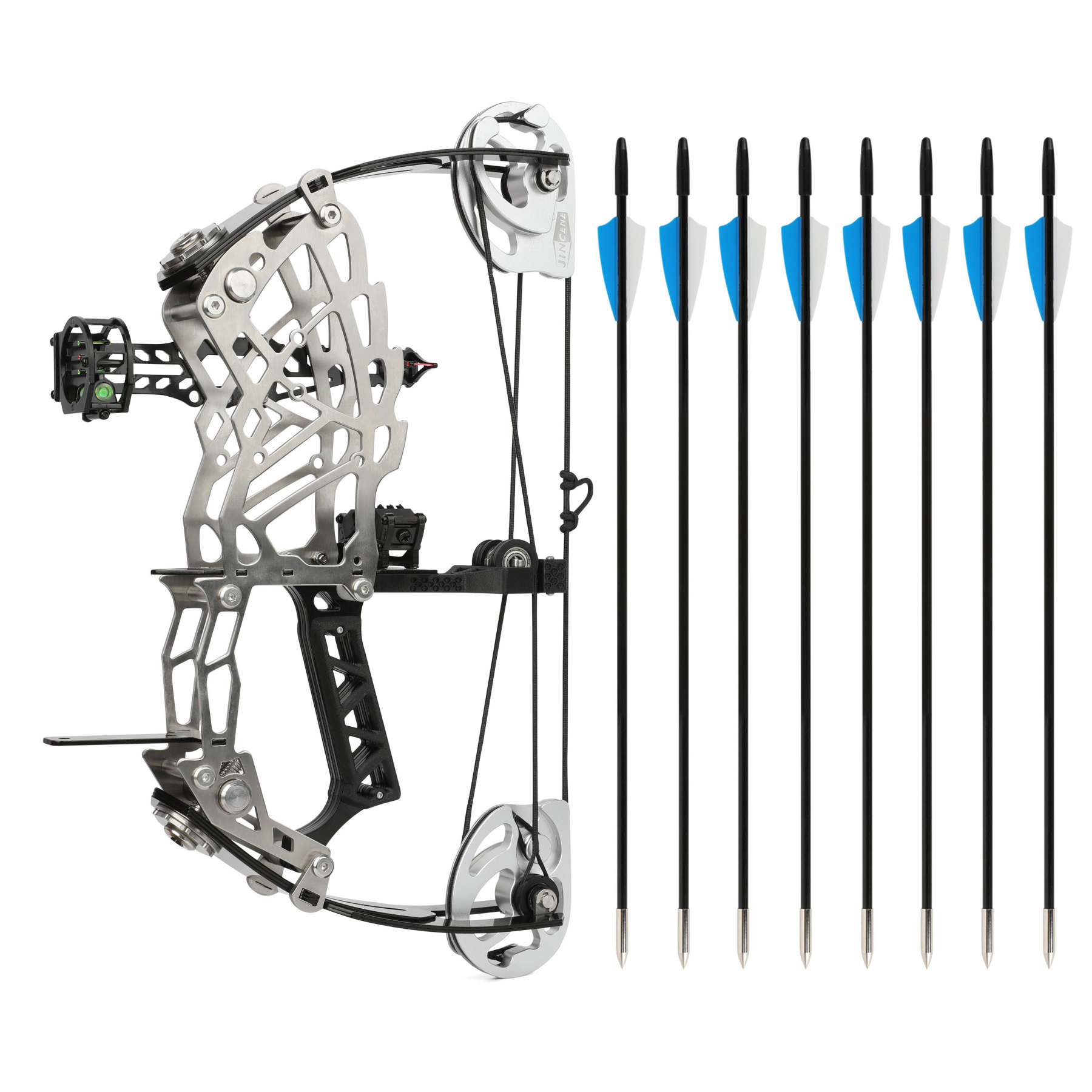 13" Mini Compound Bow Arrow Set 15-32lbs Archery Target Shooting