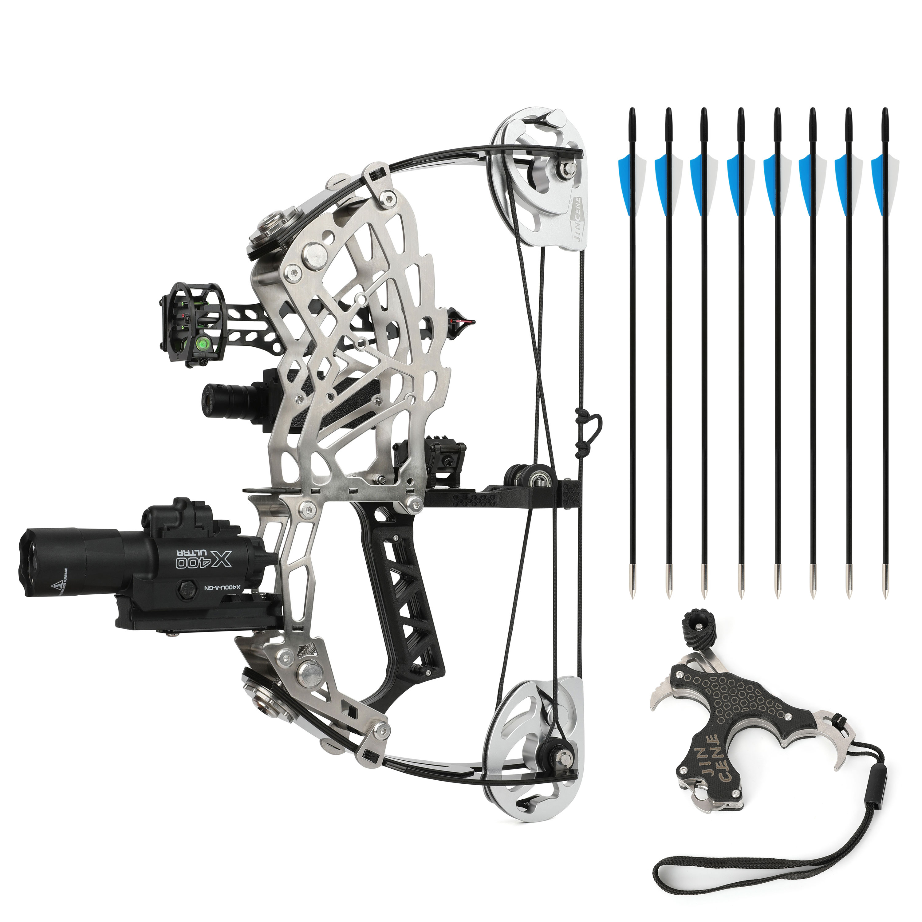13" Mini Compound Bow Arrow Set 15-32lbs Archery Target Shooting