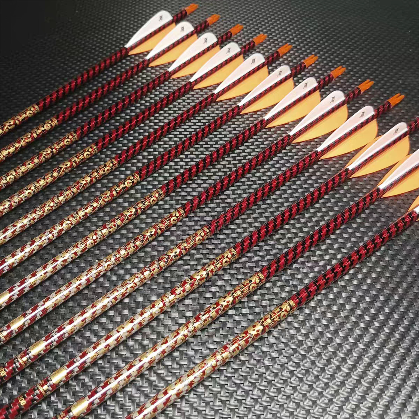 ZhanGe Pure Carbon Arrow ID6.2mm Hunting Target Spine 300-800