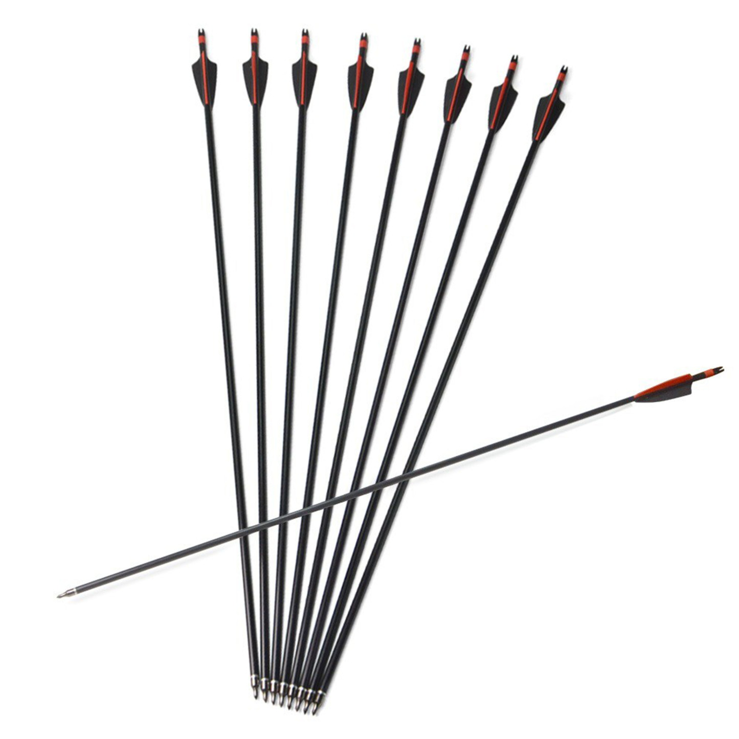 12X Spine400 Carbon Arrows 30" Arrow Shaft Compound Recurve Shooting