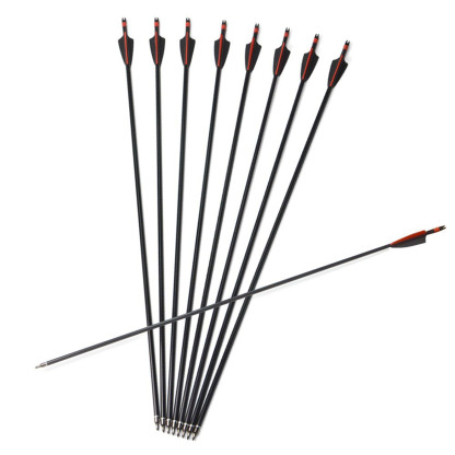 12X Spine400 Carbon Arrows 30" Arrow Shaft Compound Recurve Shooting