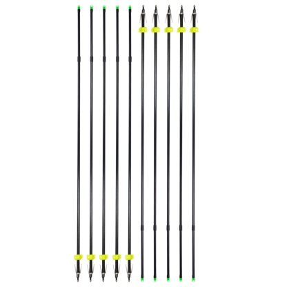 12pcs Fishing Arrow Fiberglass Material Shaft for Outdoor Shooting Hunting