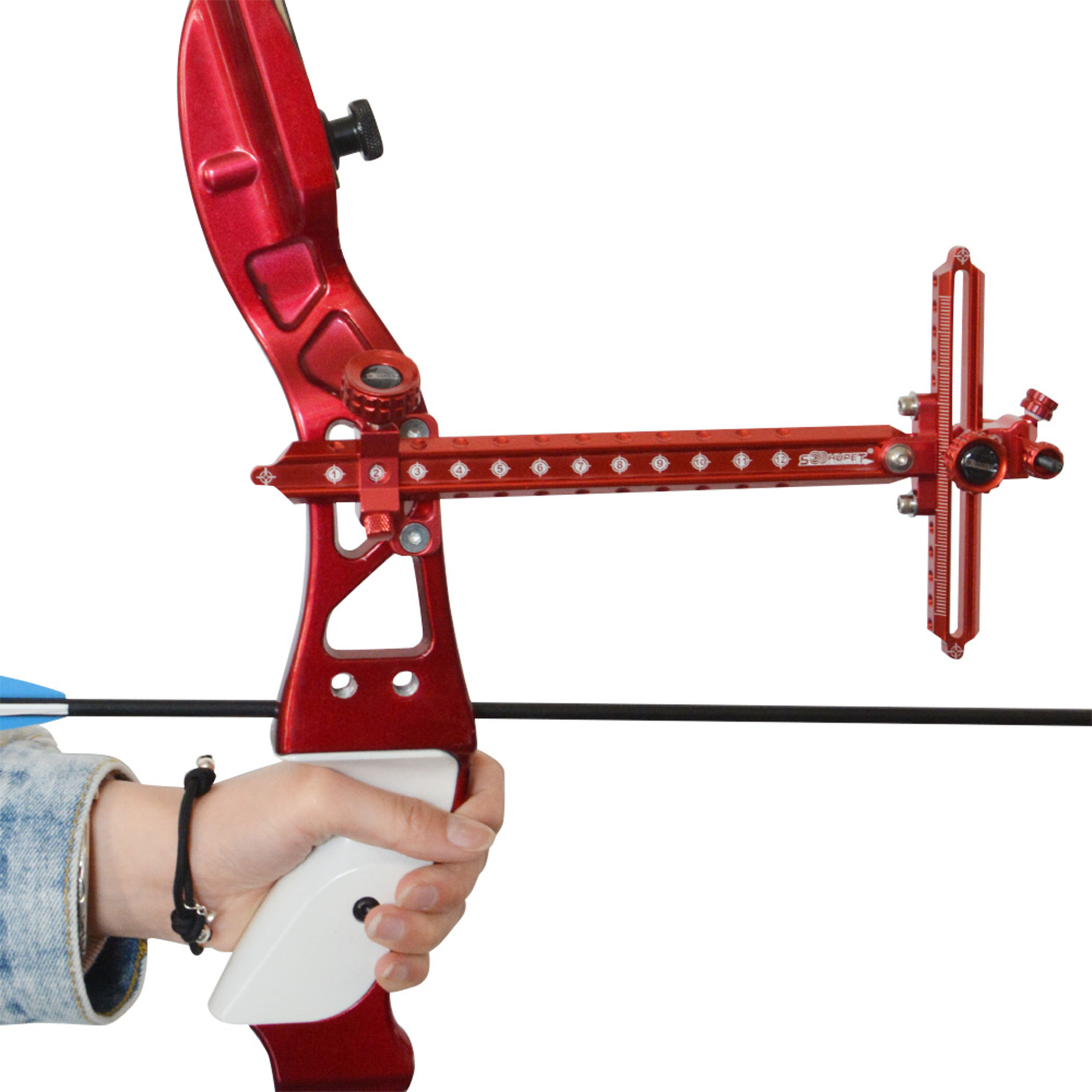 SOOHUPET Archery  Recurve Bow Sight Adjustable Shooting