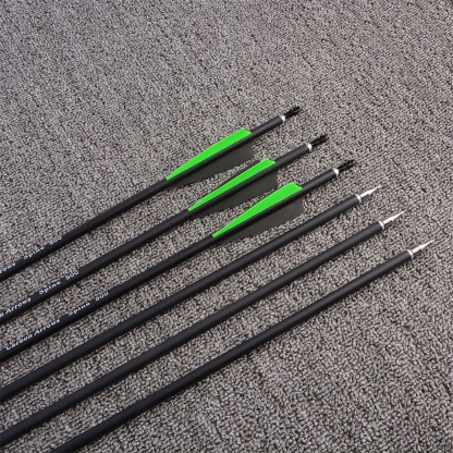 12X 30" Carbon Arrows SP500 Field Points Archery Target Hunting
